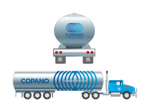 Image of Copano brand on vehicles