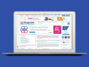Image of Drugs.com website