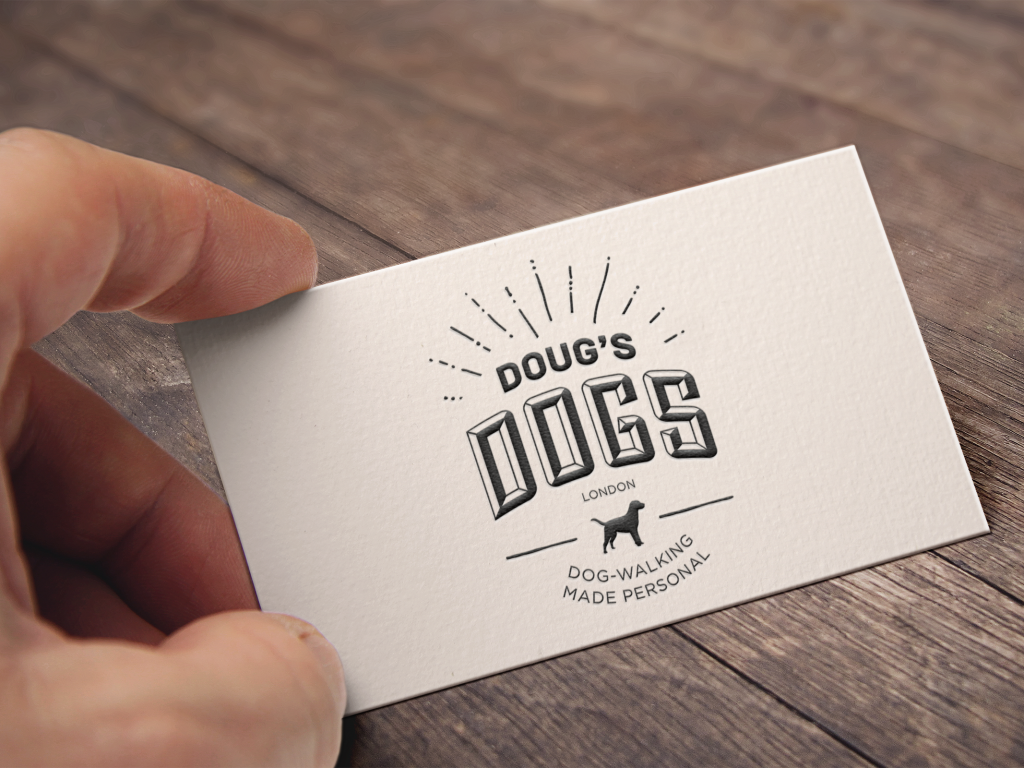 Branding bespoke dogwalking service, Doug's Dogs