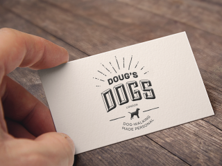 Image of Doug's Dogs business card