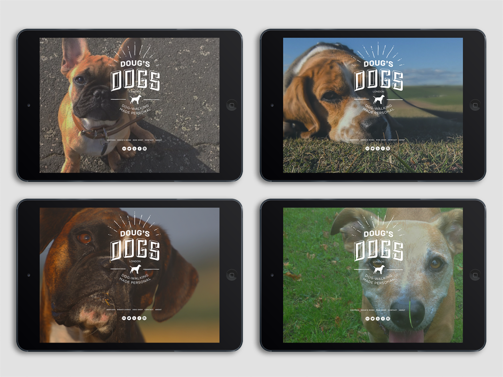 Branding bespoke dogwalking service, Doug's Dogs