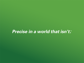'Precise' tagline