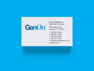 Business card designs for GenOn