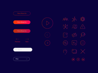 Icons / buttons / graphic styles for Storyful website