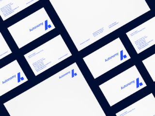 Autonomy business cards and letterhead