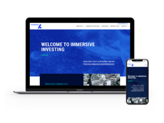 Autonomy homepage on desktop and mobile