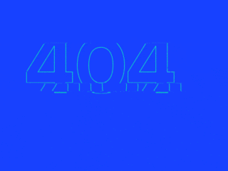 Autonomy 404 error page in electric blue