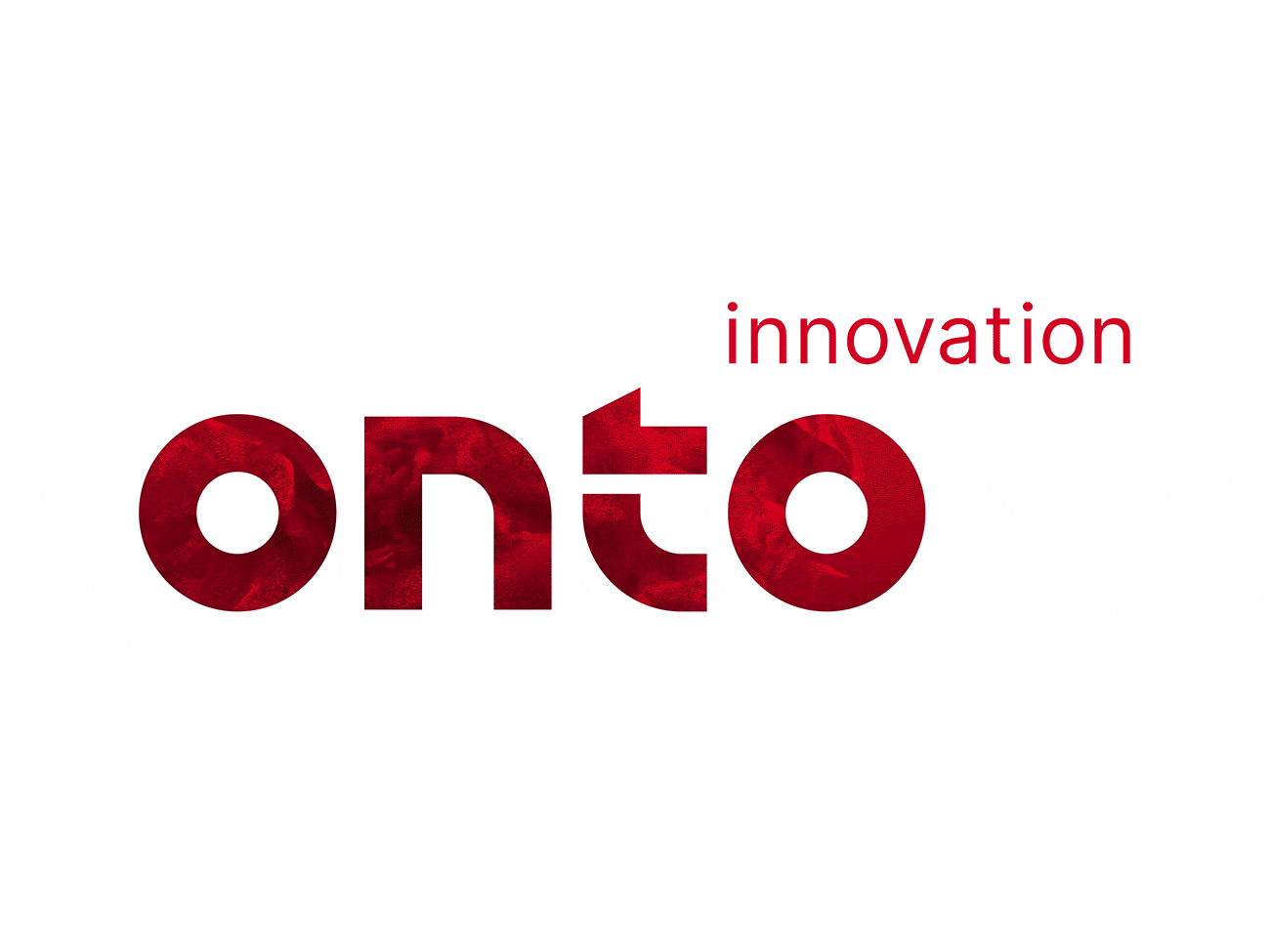 Wordmark for Onto Innovation is bold enough to show a masked video within the letters